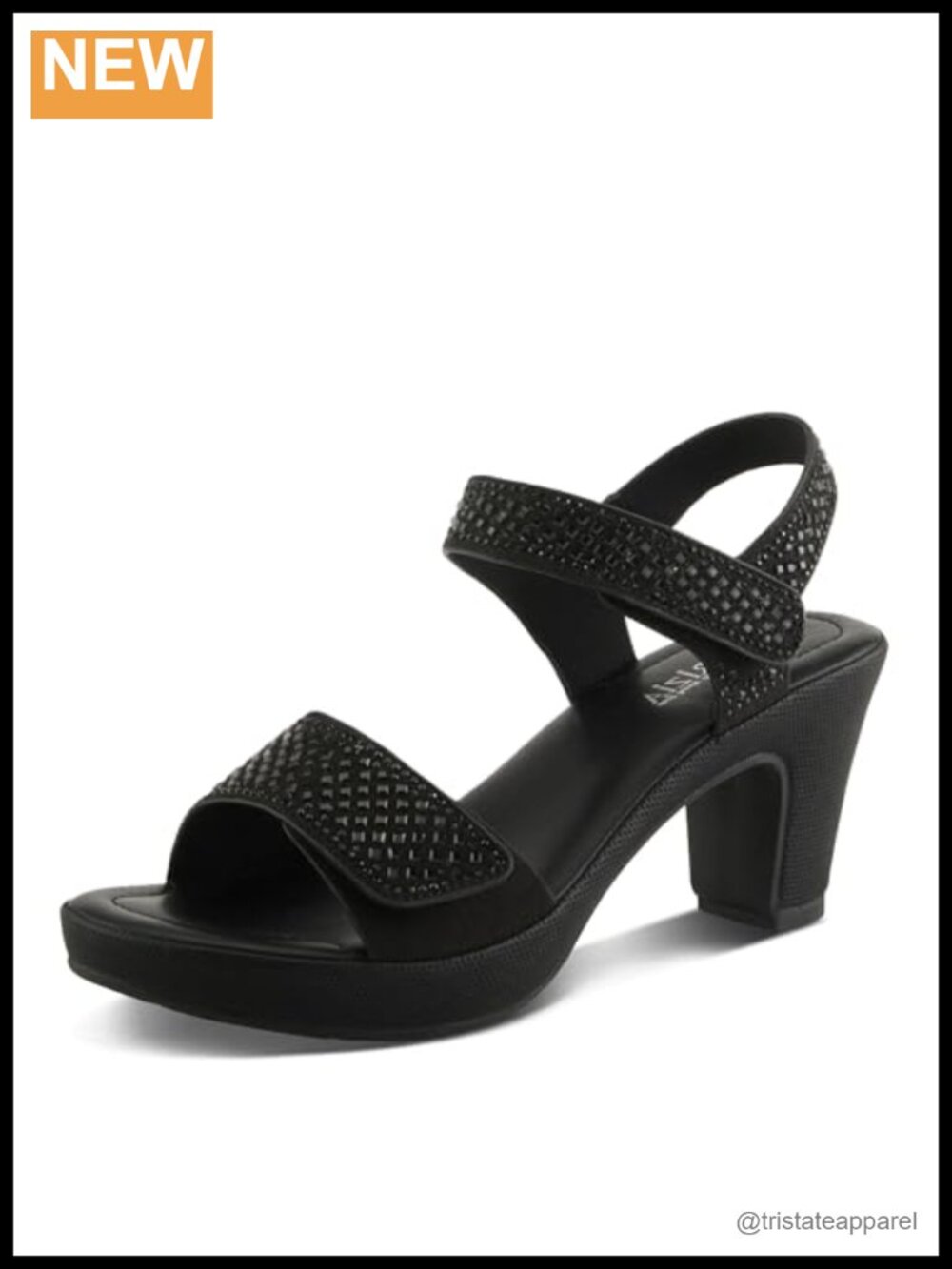 PATRIZIA Shine Platform Heels with Crystal-Adorned Straps and Microsuede Upper